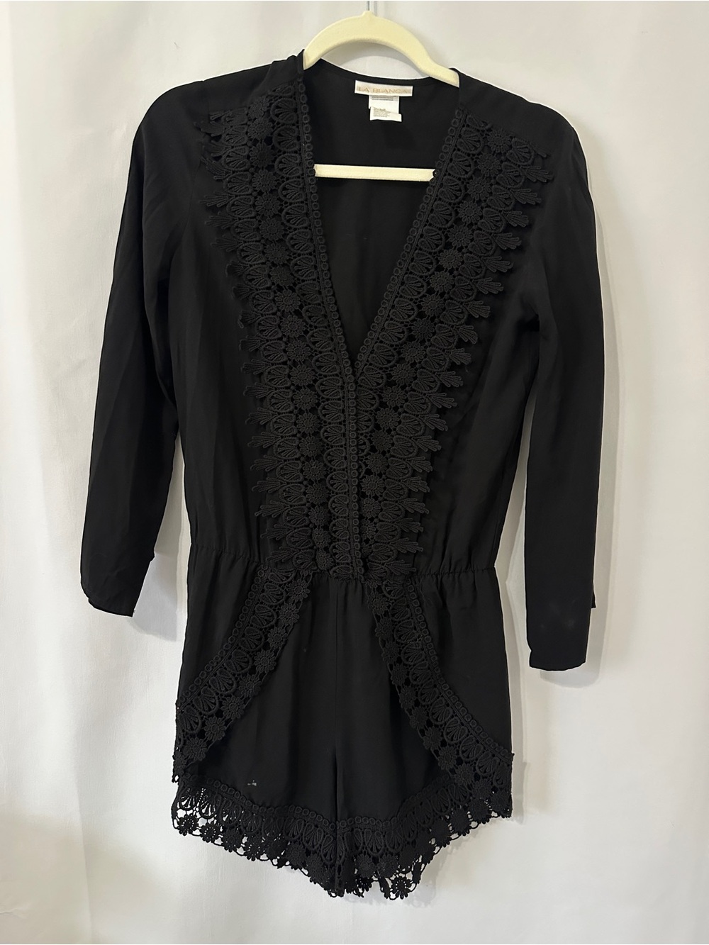 La Blanca Black Romper Cover Up
